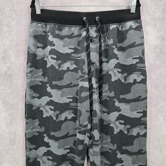 Fruit of the Loom Gray Athletic Camo Jogger Track Trousers Sweat Pants M Medium - Picture 3 of 7